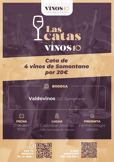 CATA 27 de abril: 4 Vinos de&nbsp;SOMONTANO